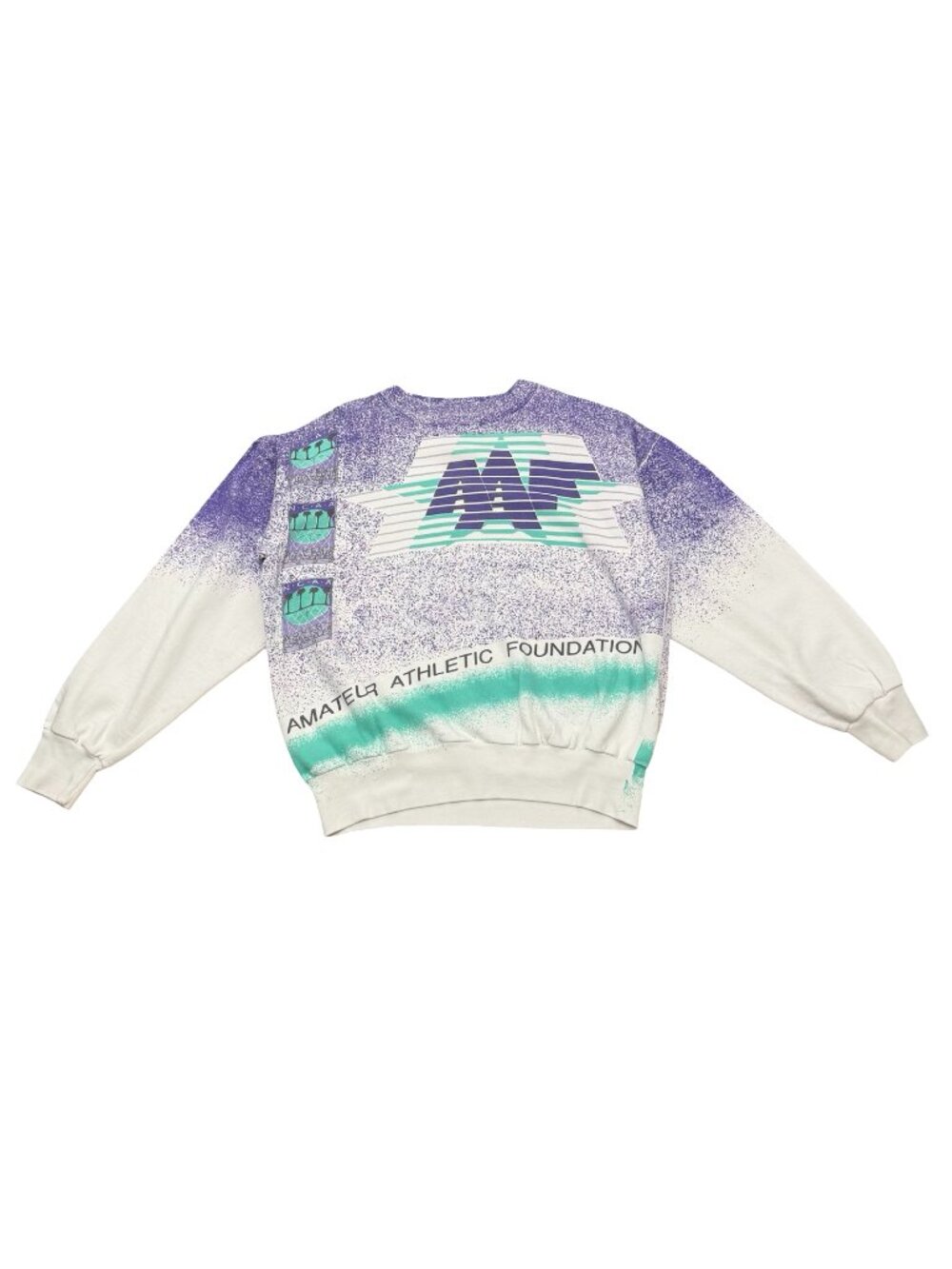 Vintage 1990s Diamond Star Amateur Athletic Foundation All Over Print Sweatshirt